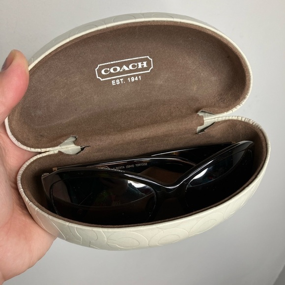 Coach Alberta Tortoise sunglasses with case - Picture 1 of 16
